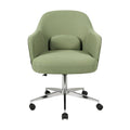 **Technische Titel in het Nederlands: Ergonomische bureaustoel met groene stof en draaimechanisme**