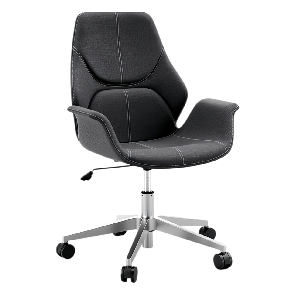 **Ergonomische bureaustoel met verstelbare hoogte en wieltjes**