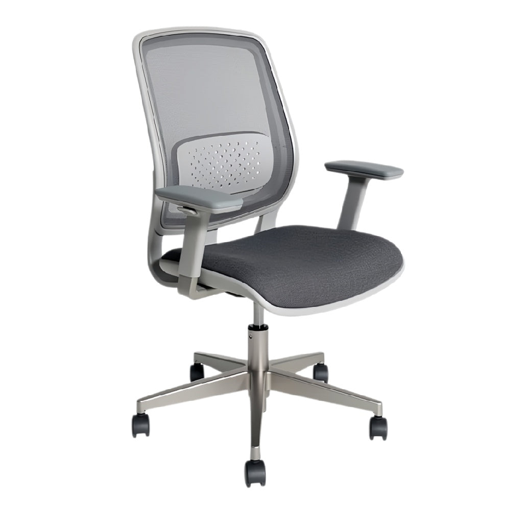 **Technische titel in het Nederlands: Ergonomische bureaustoel met ademende mesh rugleuning en verstelbare armleuningen**